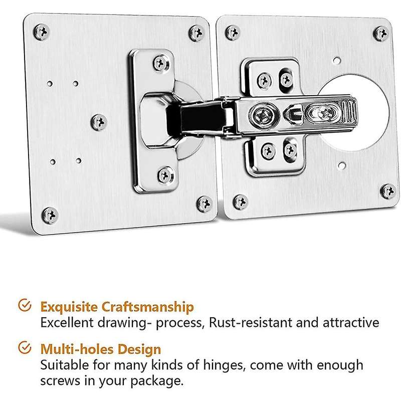 2 Pack Soft Closing Cabinet Hinges, 90 Degree Insert Door Hinge