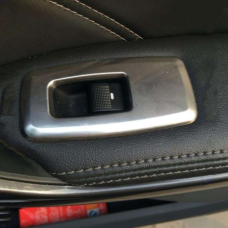 Stainless Steel Car Door Window Lift Switch Panel Cover Trim Frame