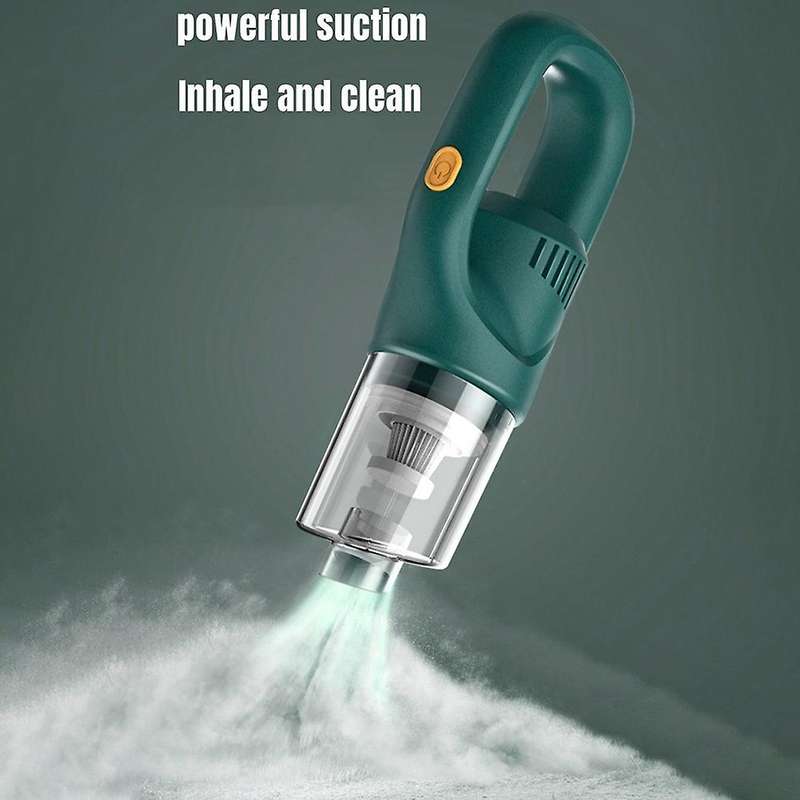 Portable Handheld Dry and Wet Small Cordless Vacuum Cleaner Green