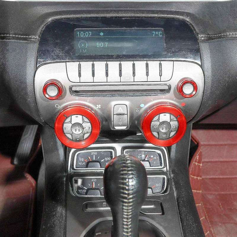 Center Control Switch Button Knob Ring Trim Cover for Chevrolet
