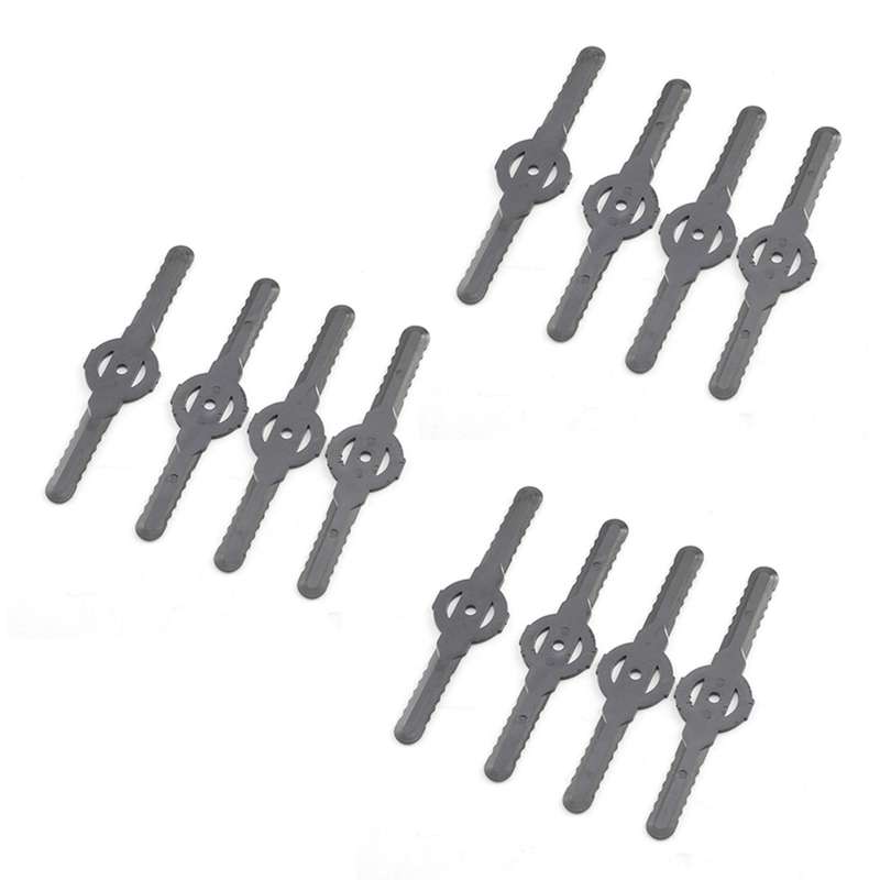 60pcs Plastic Grass Trimmer Blades Garden Tool Lawn Mower Accessories