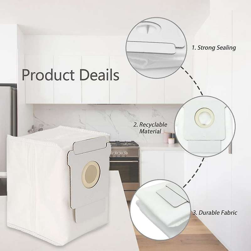 8pcs for Irobot Roomba I7 E5 E6 S9 Bag Vacuum Processing Dust Bag