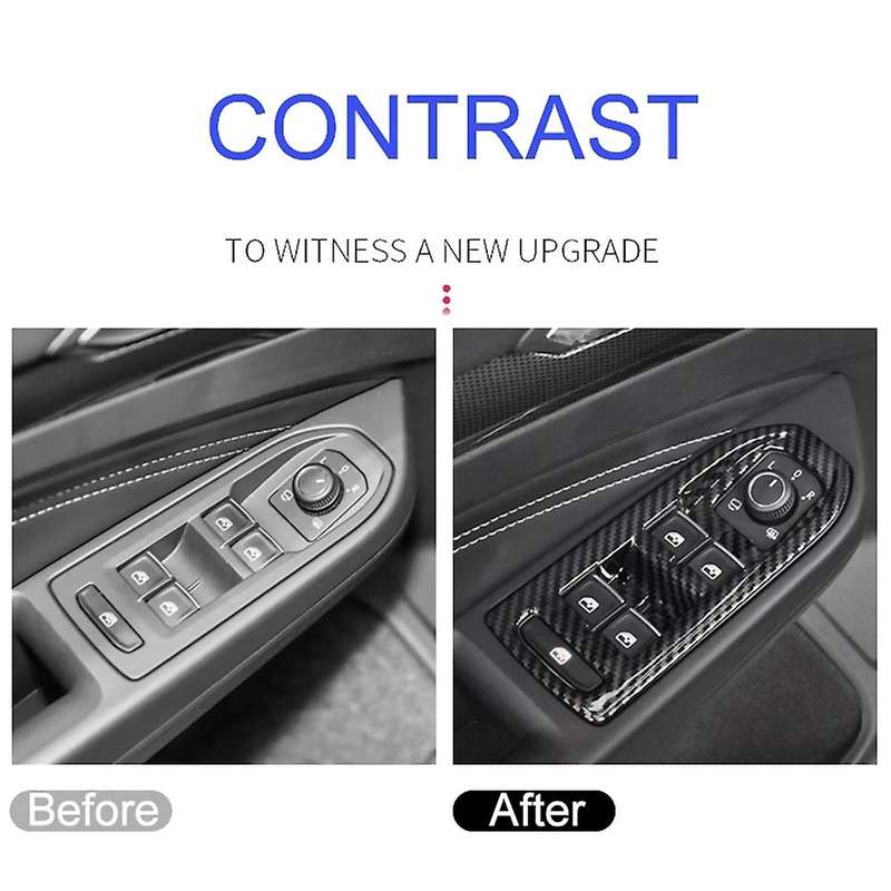 Car Window Glass Lift Switch Button Trim Cover Door Armrest Panel