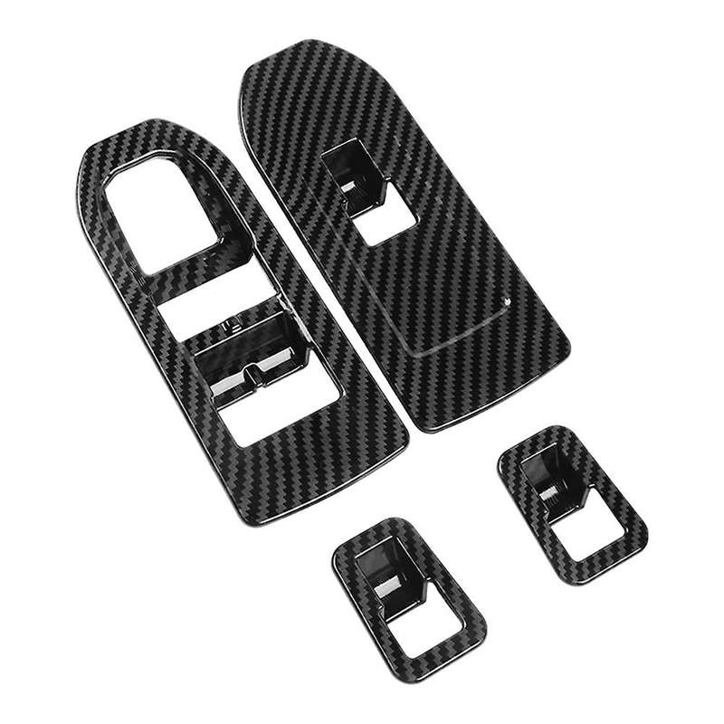 Car Window Glass Lift Switch Button Trim Cover Door Armrest Panel