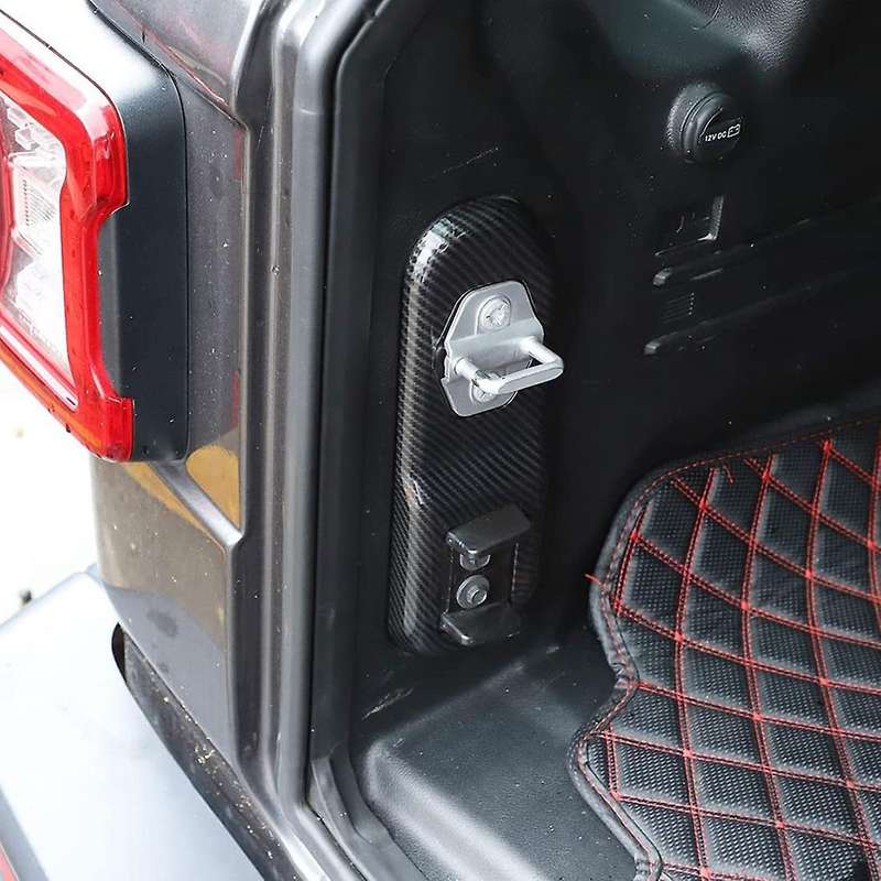 Trunk Lock Panel for Jeep Wrangler Jl 2018-2021 (abs Carbon Fiber)