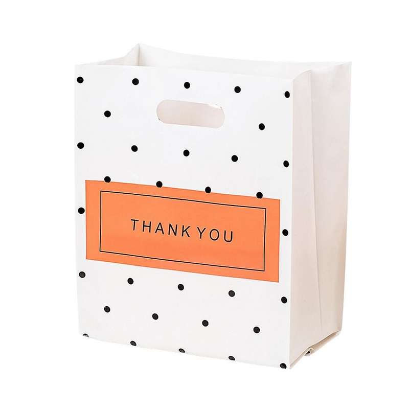 50pcs Thank You Cake Bread Bag Disposable Dessert Baking Bag C