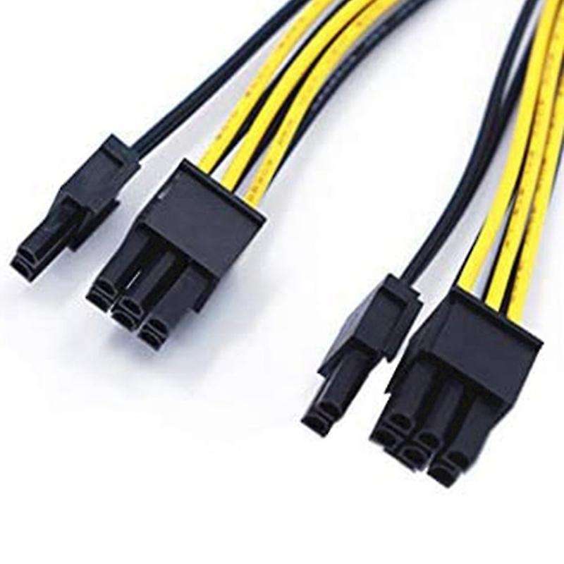 12-pack Pci-e 8pin to 2x 8 Pin (6+2)power Splitter Cable for Pcie Pci