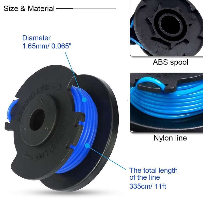 Ac14rl3a Line String Trimmer Spool for Ryobi Weed Eater 18v, 24v, 40v