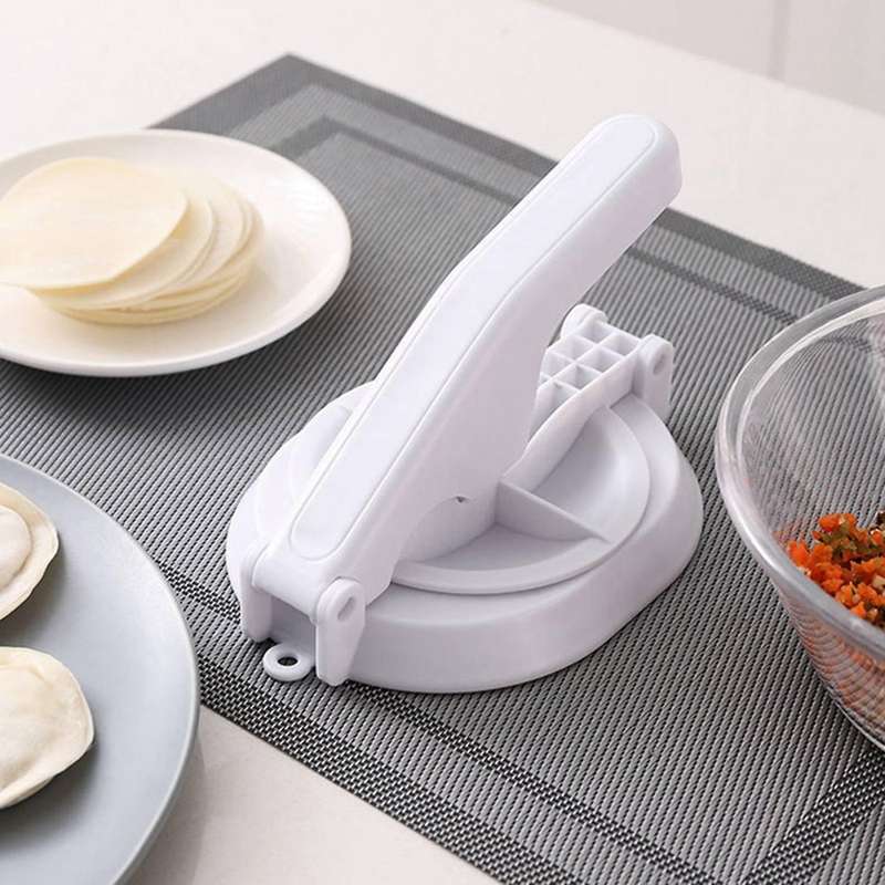 Manual Skin Press Mold Dumpling Making Tool Pastry Dough Cutter Pink