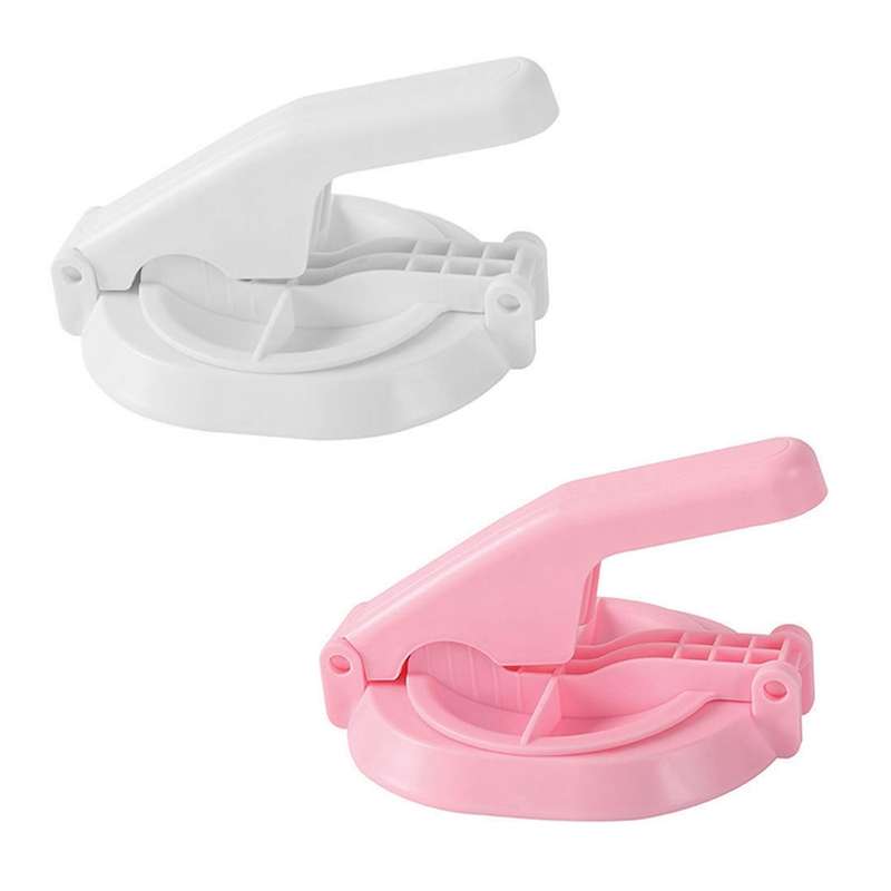 Manual Skin Press Mold Dumpling Making Tool Pastry Dough Cutter Pink