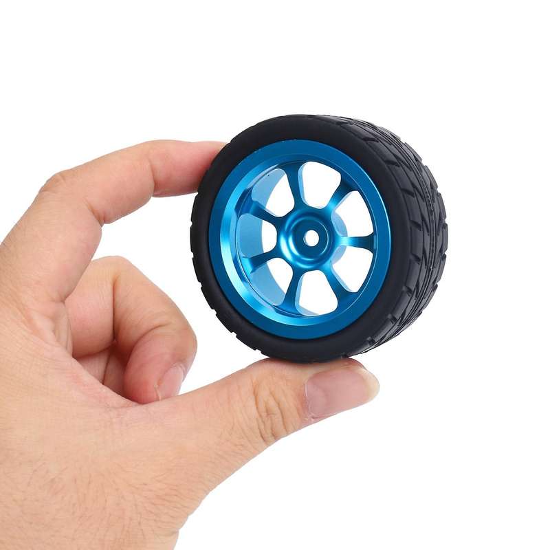 65mm Rubber Tires for Wltoys 144001 A959 A959-b 124019 124018 Rc,blue