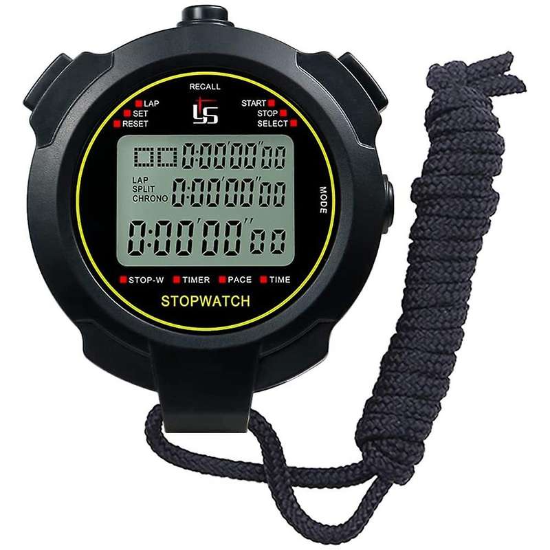 Digital Sports Stopwatch, 10lap /split Memory Stopwatch Count Down
