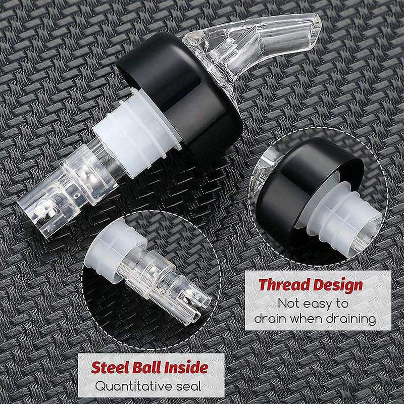 8 Pieces Automatic Measured Bottle Pourer, Bottle Pourers 1 Oz/ 30 Ml