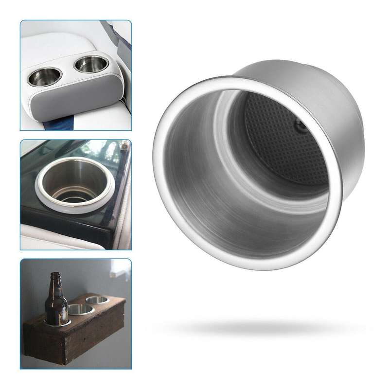 2pcs Stainless Steel Cup Drink Holders for Marine Boat Car Truck