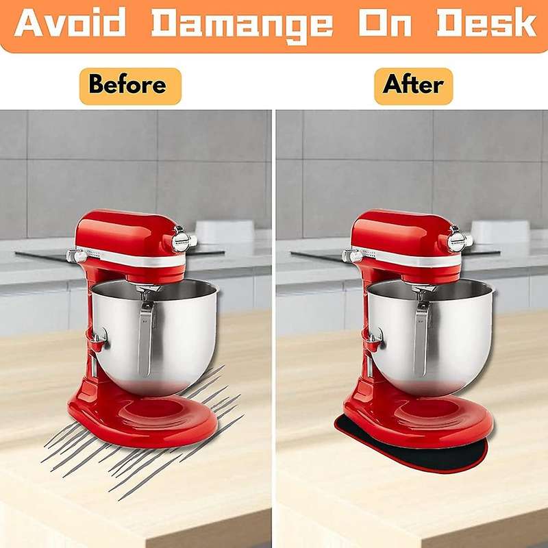 Mixer Slider Mat for Kitchenaid Stand Mixer and 3 Pack Cord Organizer