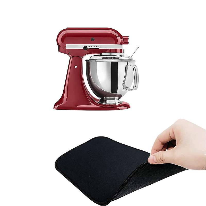 Mixer Slider Mat for Kitchenaid Stand Mixer and 3 Pack Cord Organizer