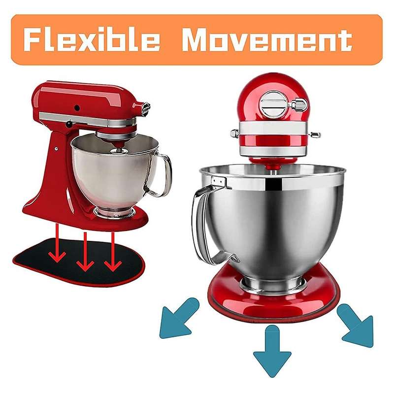 Mixer Slider Mat for Kitchenaid Stand Mixer and 3 Pack Cord Organizer