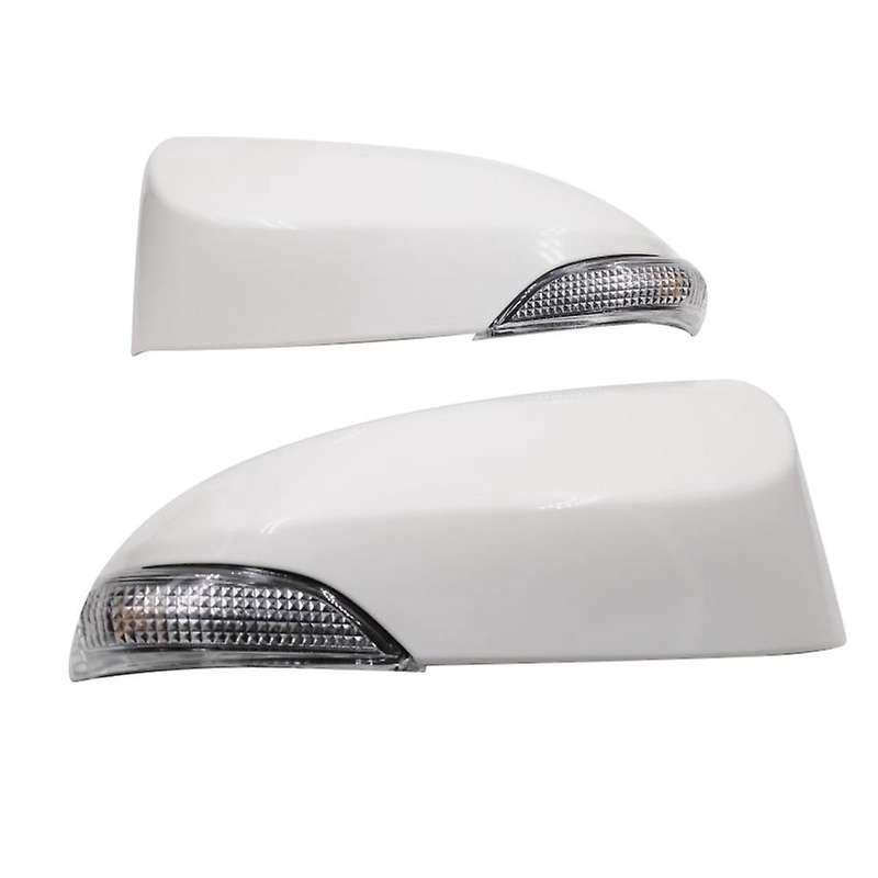 Car Front Left Rear View Mirror Cover Cap with Turn Signal Flashing