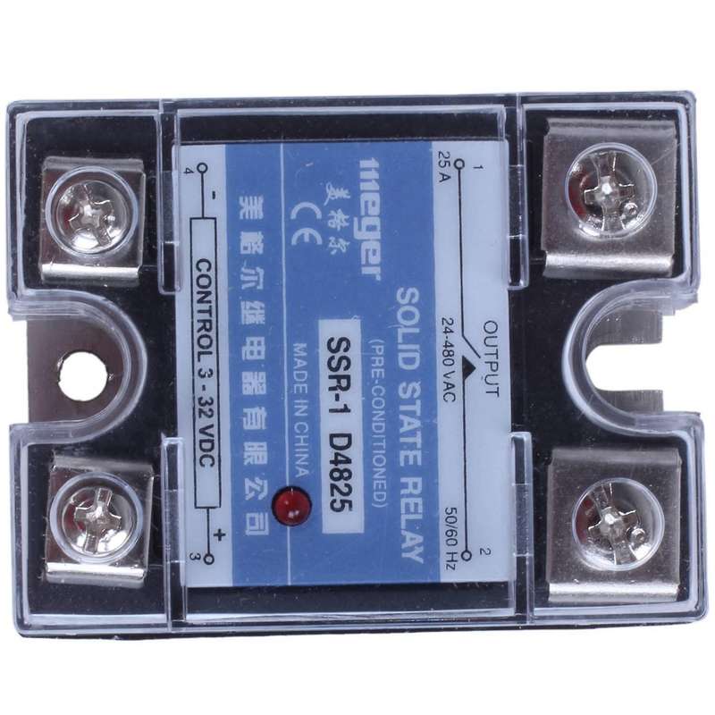 Mgr-1 D4825 Monofasico Macizo Rele Estado Ssr 25a Dc 3-32 V