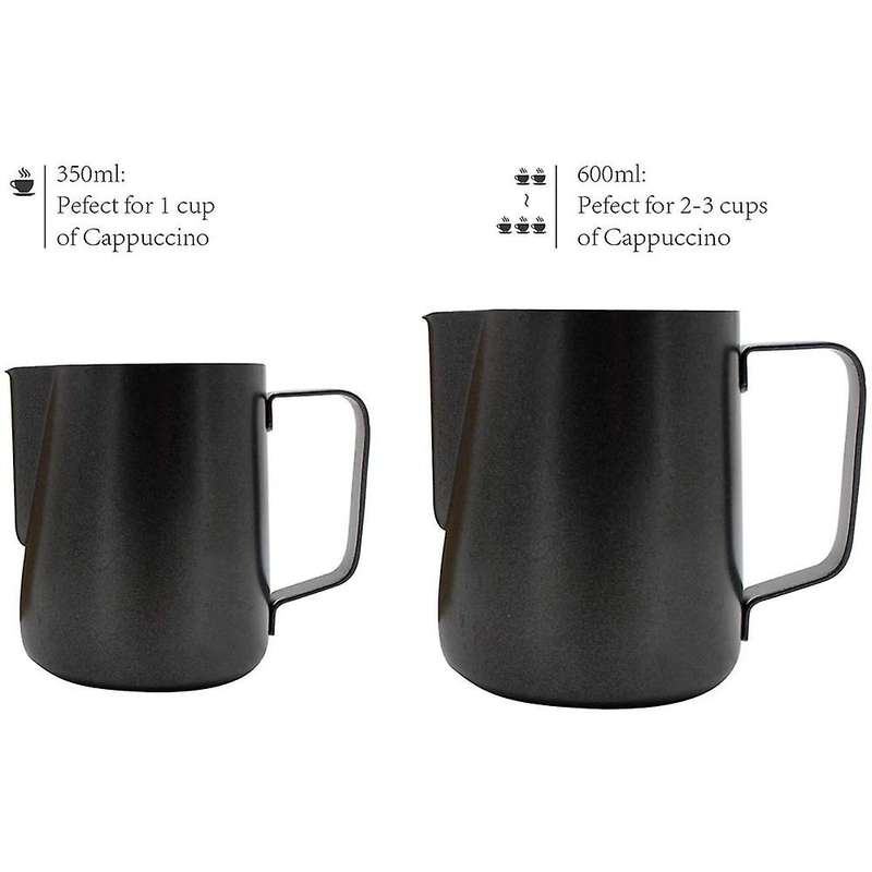 Stainless Steel Milk Jug,milk Frother Jug with Latte Art' Pen,600ml