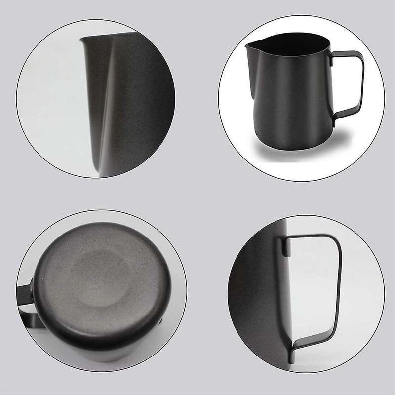 Stainless Steel Milk Jug,milk Frother Jug with Latte Art' Pen,600ml