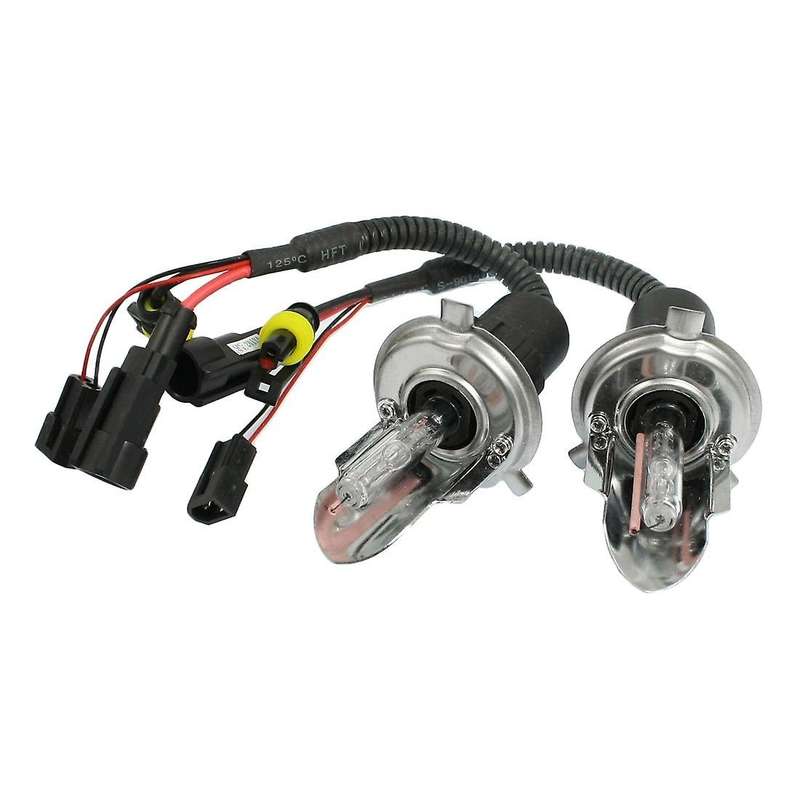 2 X 35w 12v 12000k H4 Hid Xenon Hi/lo Beam Front Lights Bulbs Harness