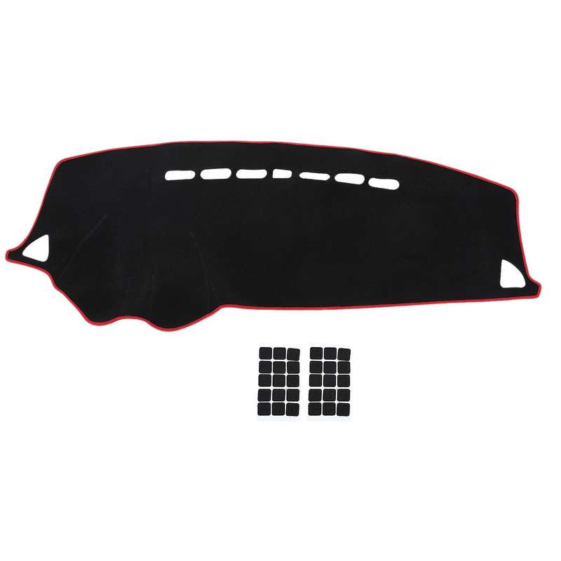 Dashboard Cover for Mitsubishi Lancer Ex 2010 2012-2016 (black+red)