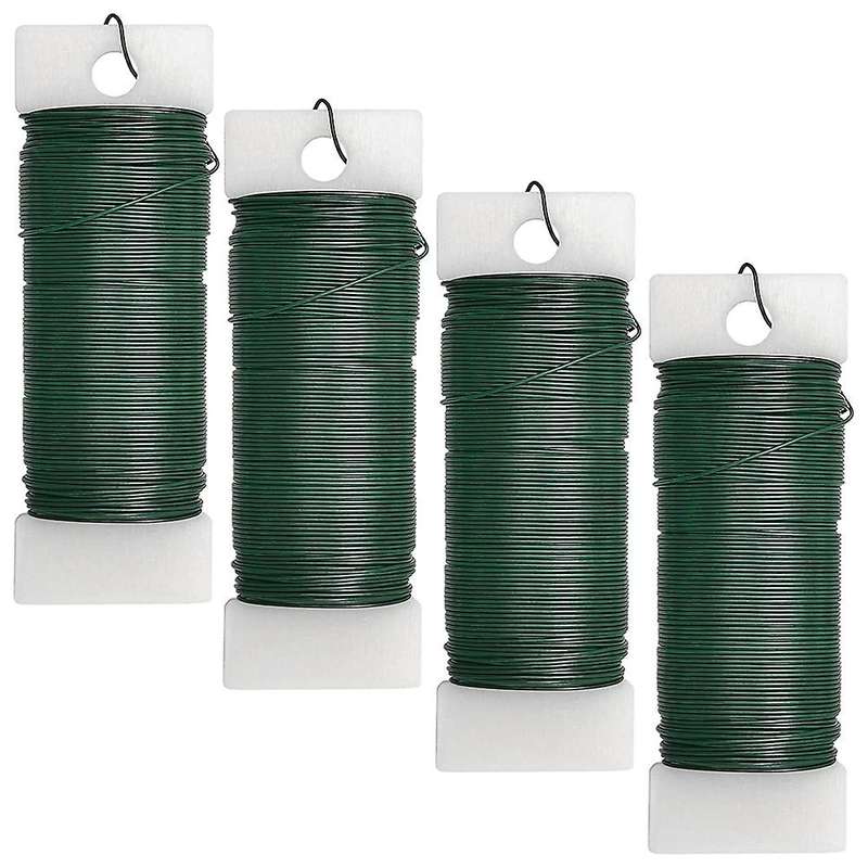 4pack Floral Wire Flexible Paddle Wire Florist Green Wire