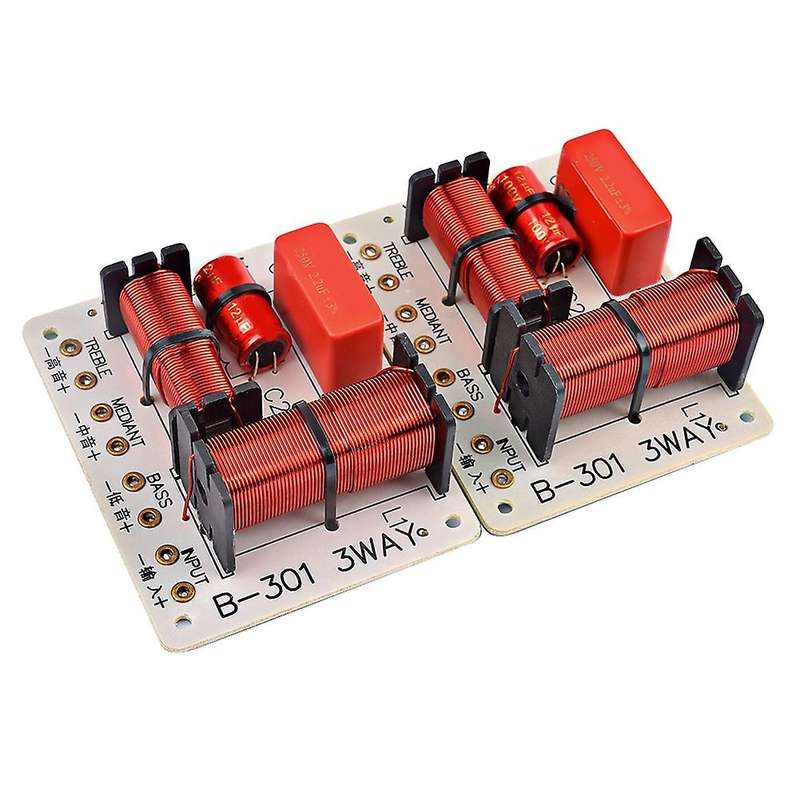 2pcs 150w 3way Audio Speaker Crossover Treble+midrange+bass Crossover
