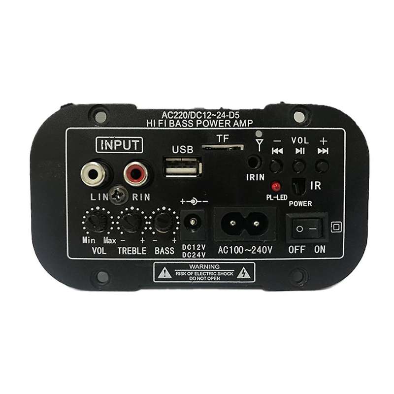 Digital Power Amplifier with Microphone U Disk Amplifier(us Plug)