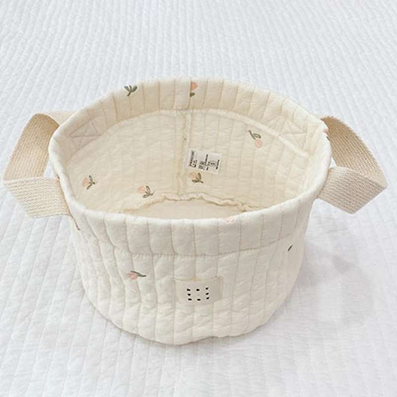 Baby Bags Cute Embroidery Diaper Bag Cotton Mommy Bag Multi-purpose 2