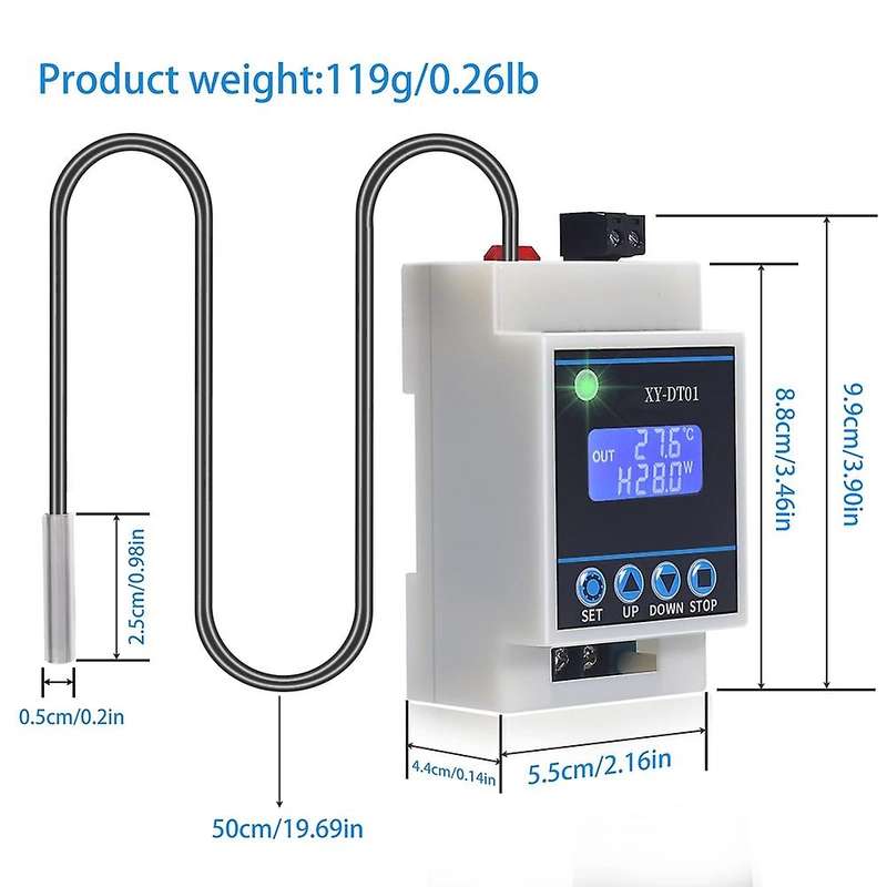 Xy-dt01 Digital Temperature Controller -40-110c Digital Thermostat