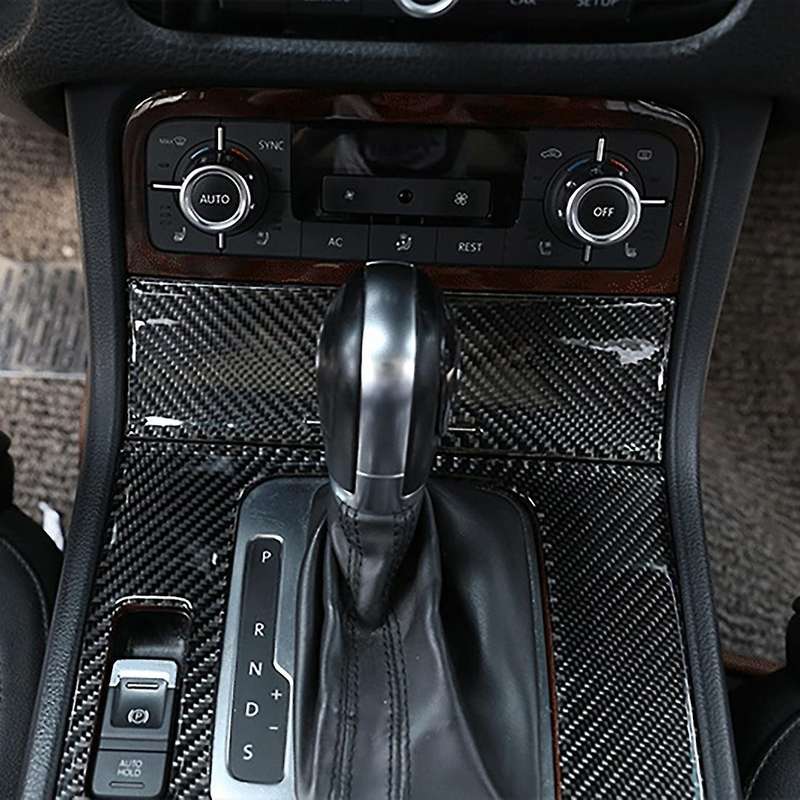 Car Central Control Ashtray Panel Cover Trim for Touareg 2011-2018