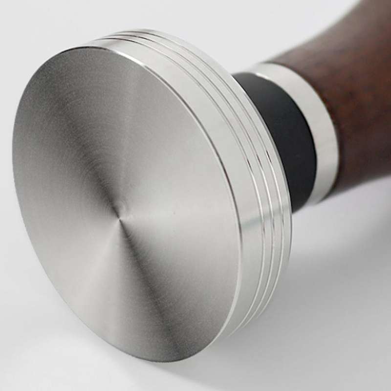 51mm Walnut Tamper Coffee Powder Hammer Stainless Steel Hammer Filler