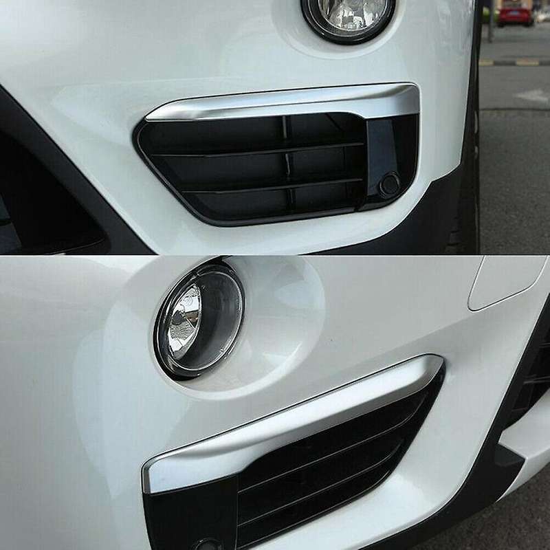 2x Silver Chrome Plated Fog Light Cover Trim For-bmw F48 X1 2016-2019