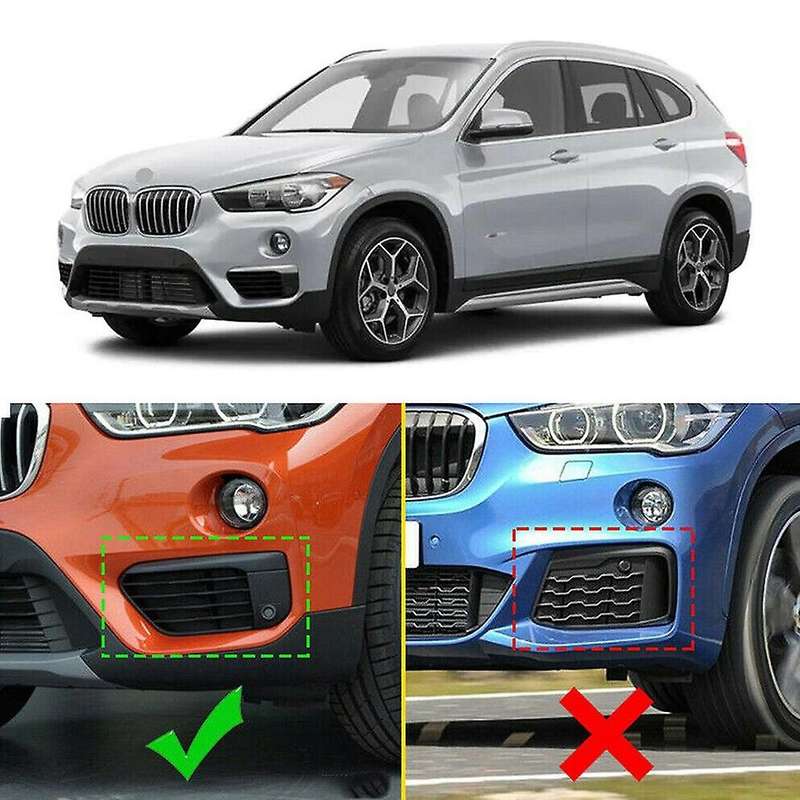 2x Silver Chrome Plated Fog Light Cover Trim For-bmw F48 X1 2016-2019