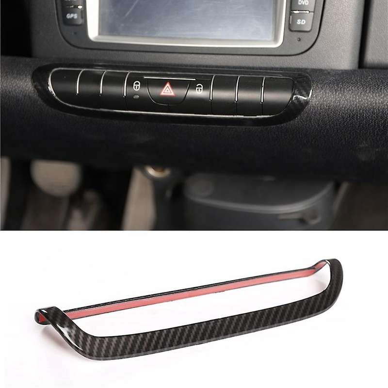 For Mercedes Smart 2009-2015 Car Door Lock Switch Button Cover,black