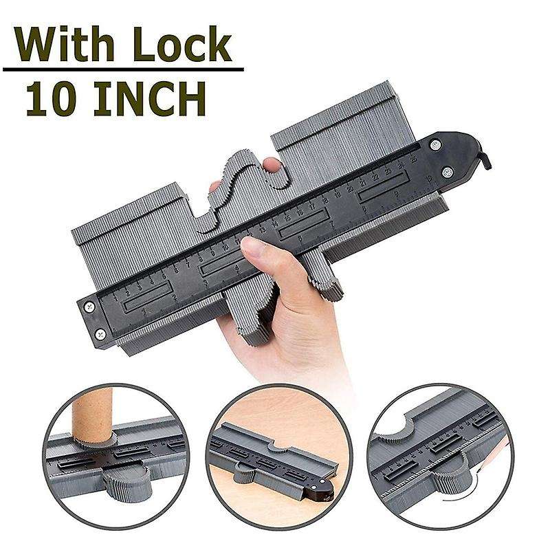 10 Inch Profile Gauge for Precise Measurement Tiling Laminate Marking