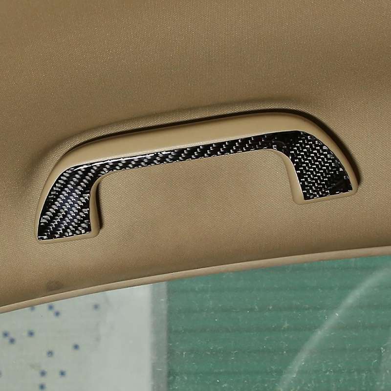 Car Soft Carbon Fiber Roof Handle Cover Trim for Honda Crv 2007-2011