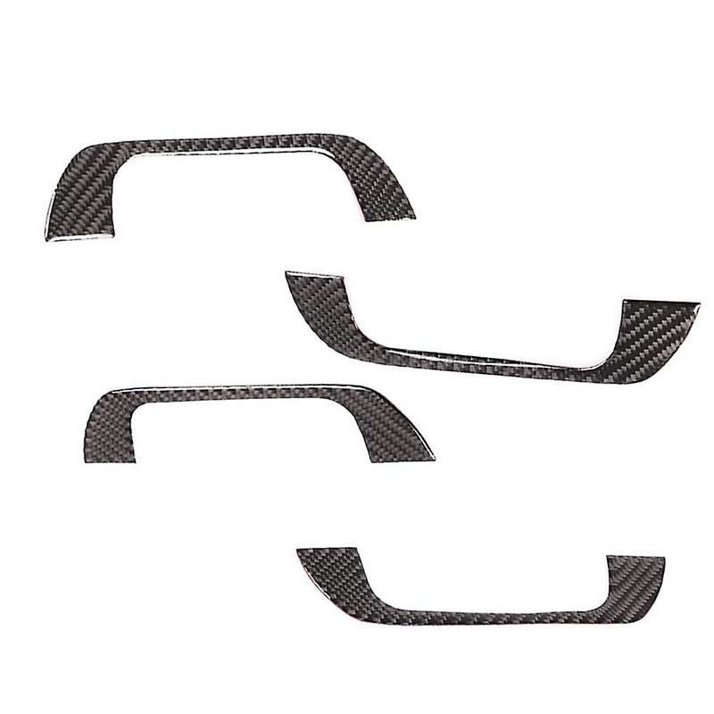 Car Soft Carbon Fiber Roof Handle Cover Trim for Honda Crv 2007-2011