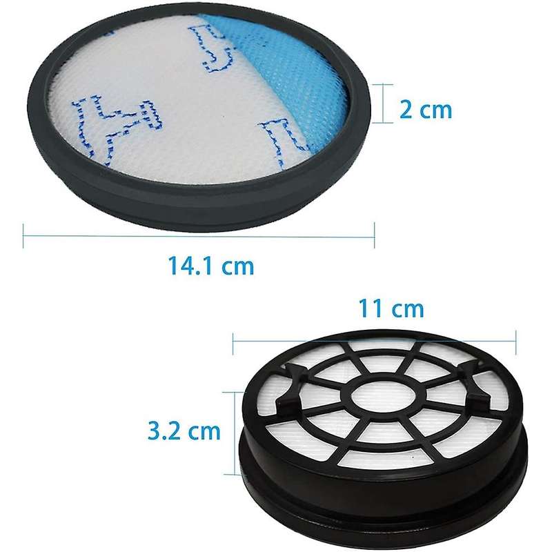 4 Pcs Hepa Filters for Rowenta Ro2910ea Ro2913ea Vacuum Cleaner Parts