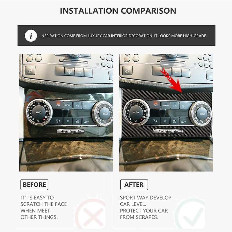 For Benz C Class W204 2007-2014 Car Air Condition Button Panel Trim