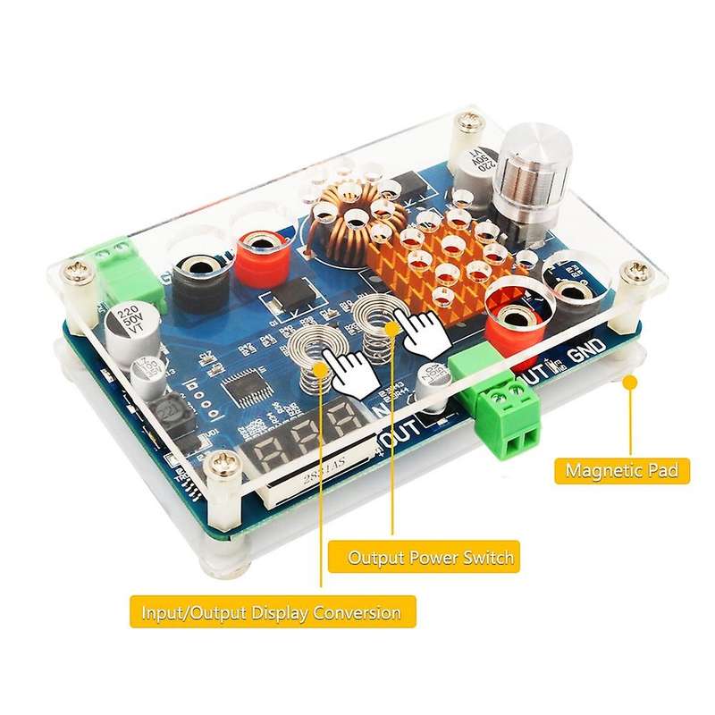 Dc 5-32v to 5-45v 3a Adjustable Step Down Module with Voltage Display