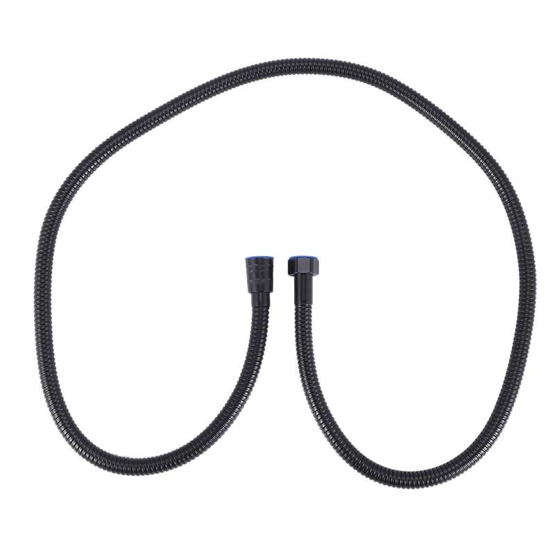 Black Shower Hose 150cm Stainless Steel Shower Tube Flexible