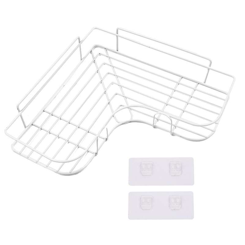 Punch-free Kitchen Shelf Bathroom Corner Shelf Wall Storage Shelf