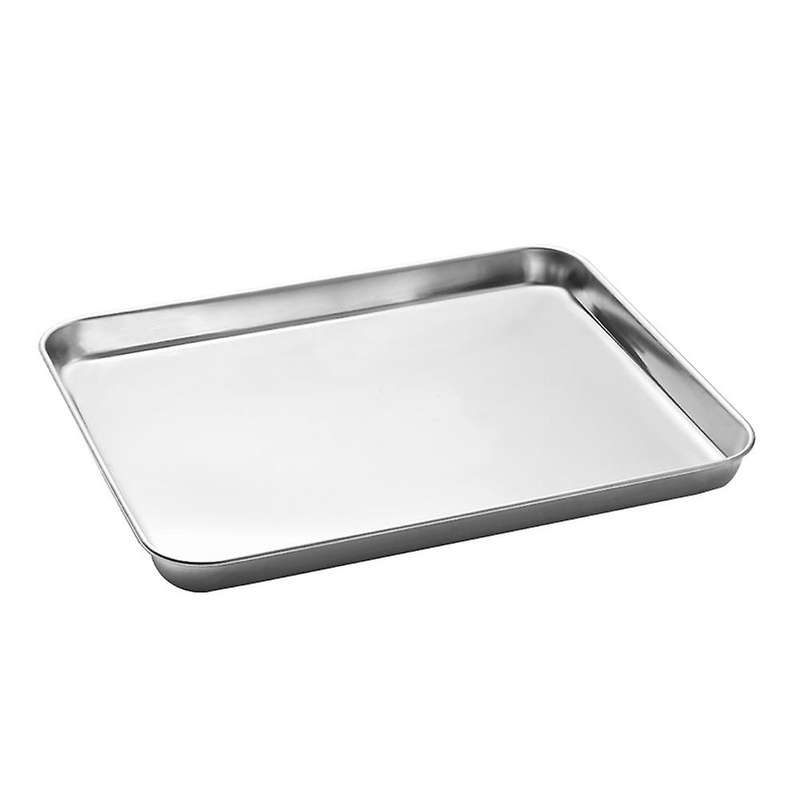 Stainless Steel Rectangular Flat-bottom Tray Restaurant Hotel Plate