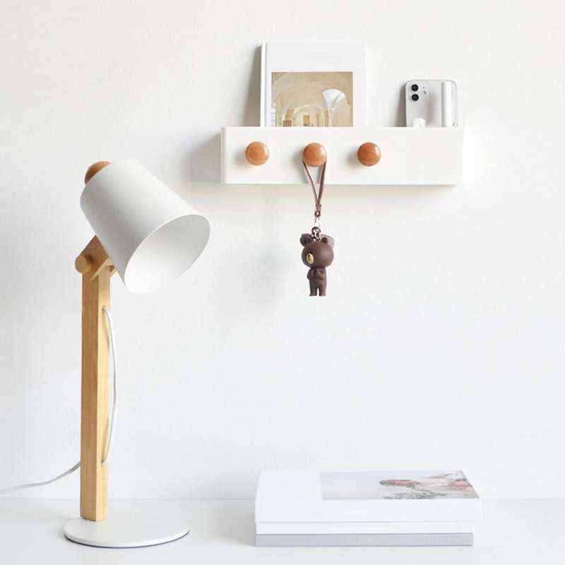 Plastic Wall Hanging Shelf/bathroom Storage Organizer Available White