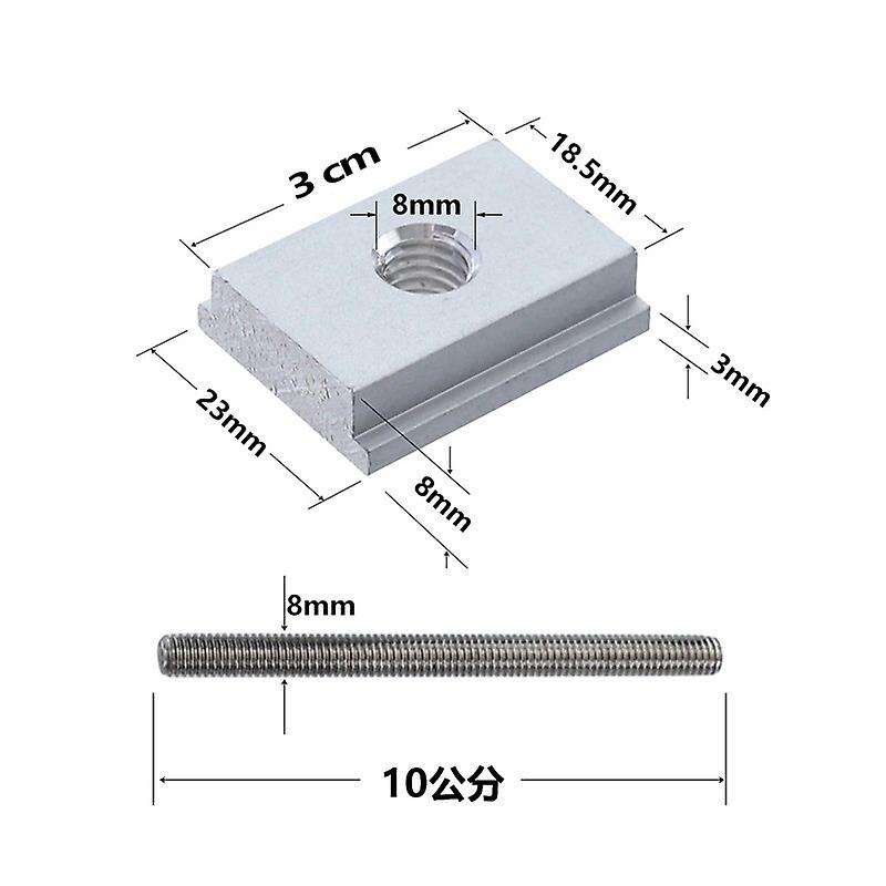 T Clamp Slide Track Stopper Screw Positioning Limiter Miter Clip, A