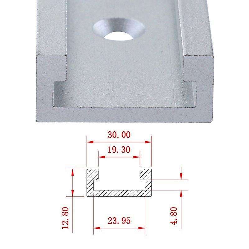 T Clamp Slide Track Stopper Screw Positioning Limiter Miter Clip, A
