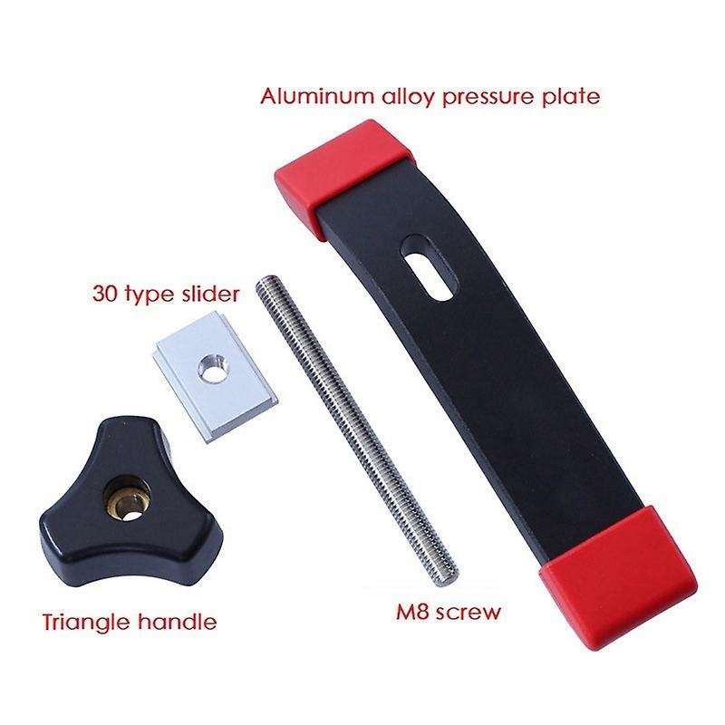 T Clamp Slide Track Stopper Screw Positioning Limiter Miter Clip, A